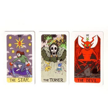 78Pcs Rider Wait Tarots Tarots Фабрично изработени висококачествени карти за настолна игра Tarot Deck Карти за настолна игра за предсказване на бъдещето Гадаене Карти за настолна игра