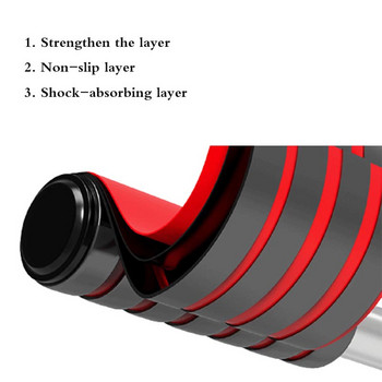 ABS kotač za trbušne mišiće 4 kotača Oprema za vježbanje Trener za trbušne mišiće za ruke Leđa Trbuh Jezgra Oblik tijela Dodaci za fitness