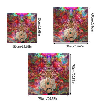 60x60 см покривка за карти Таро фланела геометрична фигура гадаене олтар подложка за карти