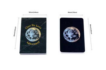Clair De Lune Lenormand Oracle Card Fate Divination Family Party Paper Cards Game Tarot Oracle Divination Deck Астрологични карти