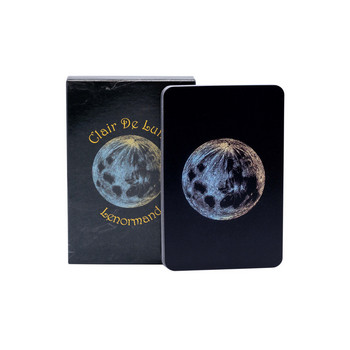 Clair De Lune Lenormand Oracle Card Fate Divination Family Party Paper Cards Game Tarot Oracle Divination Deck Астрологични карти