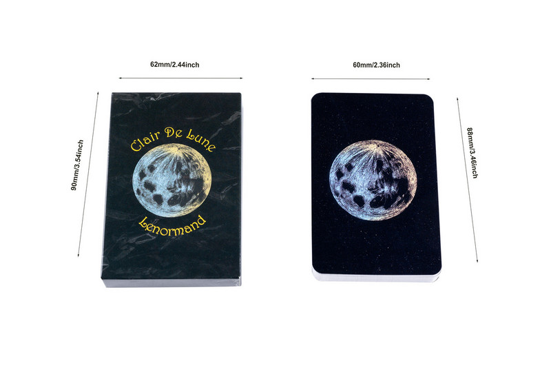 Clair De Lune Lenormand Oracle`i kaart Saatuse ennustamine Perepeol Paberkaardid Mäng Tarot Oracle`i Ennustamistekk Astroloogiakaardid