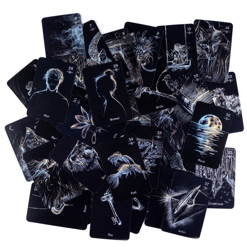 Clair De Lune Lenormand Oracle`i kaart Saatuse ennustamine Perepeol Paberkaardid Mäng Tarot Oracle`i Ennustamistekk Astroloogiakaardid