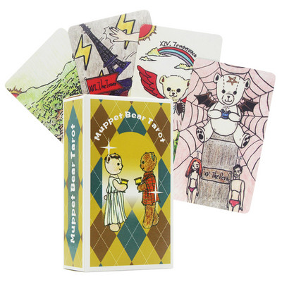 Pramogos 78 PCS Tarot su elektroniniu rankiniu šviesos matytoju stalo žaidimo kortelių kaladė Tarot Oracel kortelė Dovana