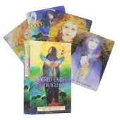 2023 m. karštos SACRED EARTH ORACLE Taro paslaptingos kortos su vadovu, būrimo draugo vakarėlio žaidimo dovana