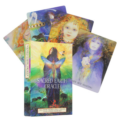 2023 m. karštos SACRED EARTH ORACLE Taro paslaptingos kortos su vadovu, būrimo draugo vakarėlio žaidimo dovana