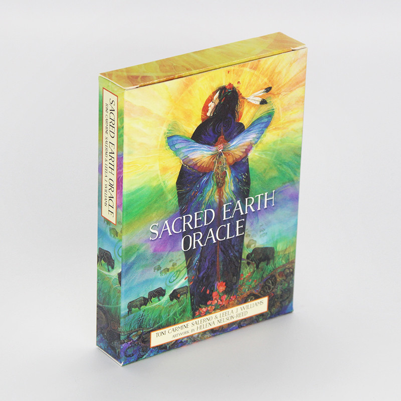 2023 m. karštos SACRED EARTH ORACLE Taro paslaptingos kortos su vadovu, būrimo draugo vakarėlio žaidimo dovana
