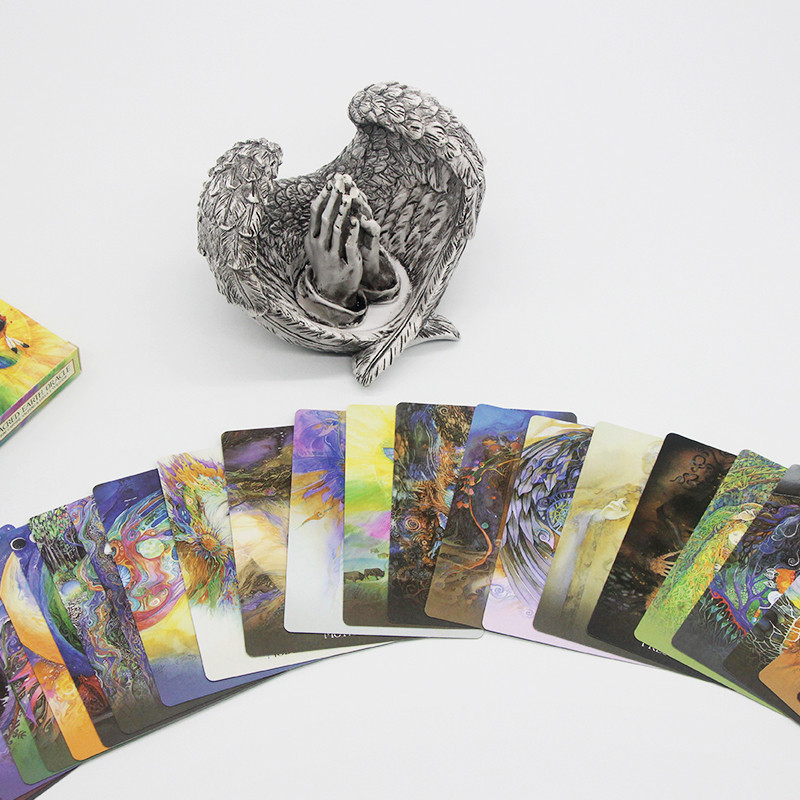 2023 m. karštos SACRED EARTH ORACLE Taro paslaptingos kortos su vadovu, būrimo draugo vakarėlio žaidimo dovana