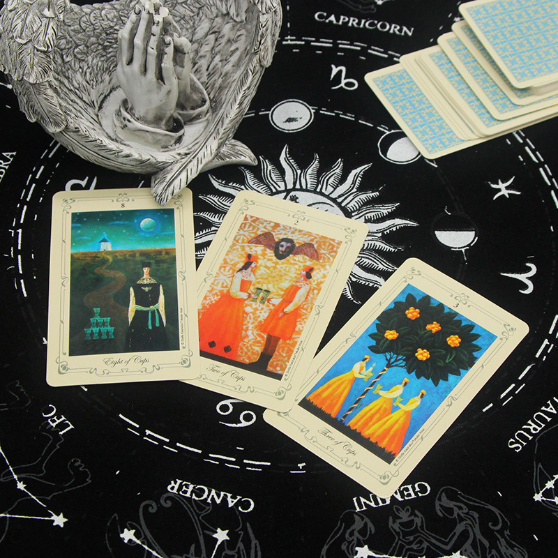 Karštas 2023 m. išpardavimas Aukštos kokybės Taro vandeniui atsparios kortos Likimo būrimas Žaidimo kortos Paslaptingų vakarėlių žaidimų didmeninė prekyba