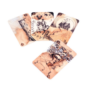 Lenormand Reflet De Lune Lenormand Cards Oracles Настолна игра Игра с гадания Детска играчка за жени Момичета Карти Таро