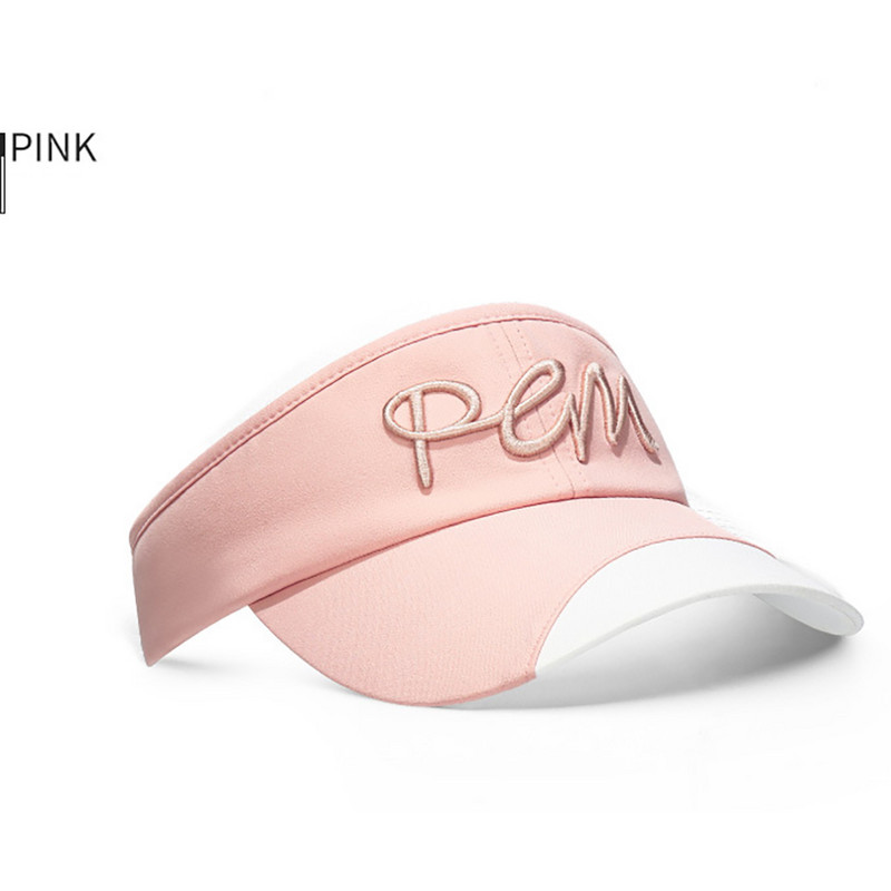 Γυναικεία κέντημα PGM Golf Empty Top Hat Καπέλα ηλίου Αντηλιακά που αναπνέουν γρήγορα και ρυθμιζόμενα καπέλα του μπέιζμπολ του γκολφ