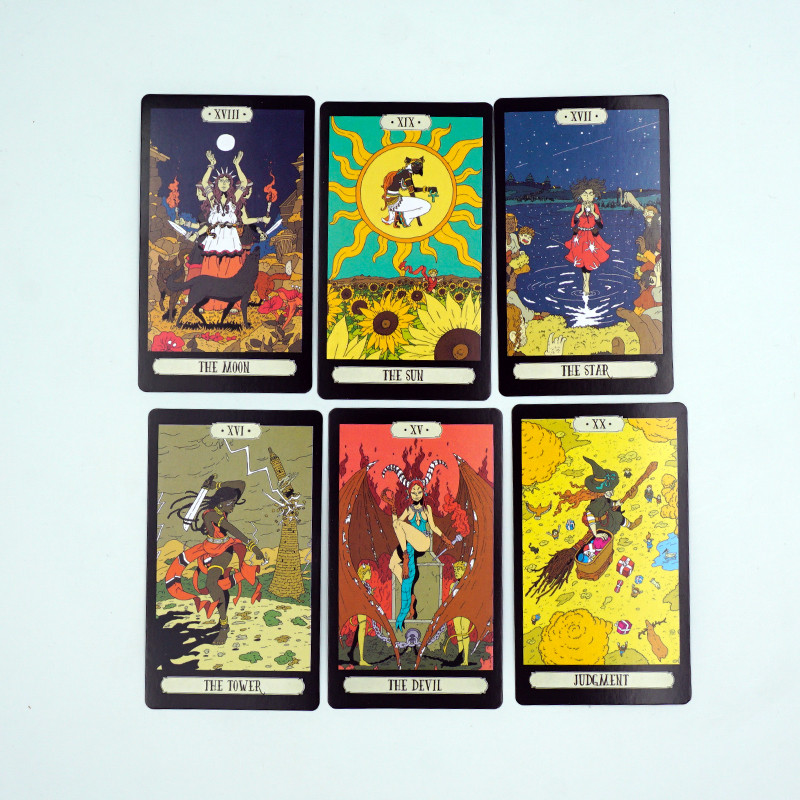 Nõia tarokaardid Alice Imedemaal Taropakk Inglise lauamängud Ennustamine Saatus Kodu Pere meelelahutusmängud