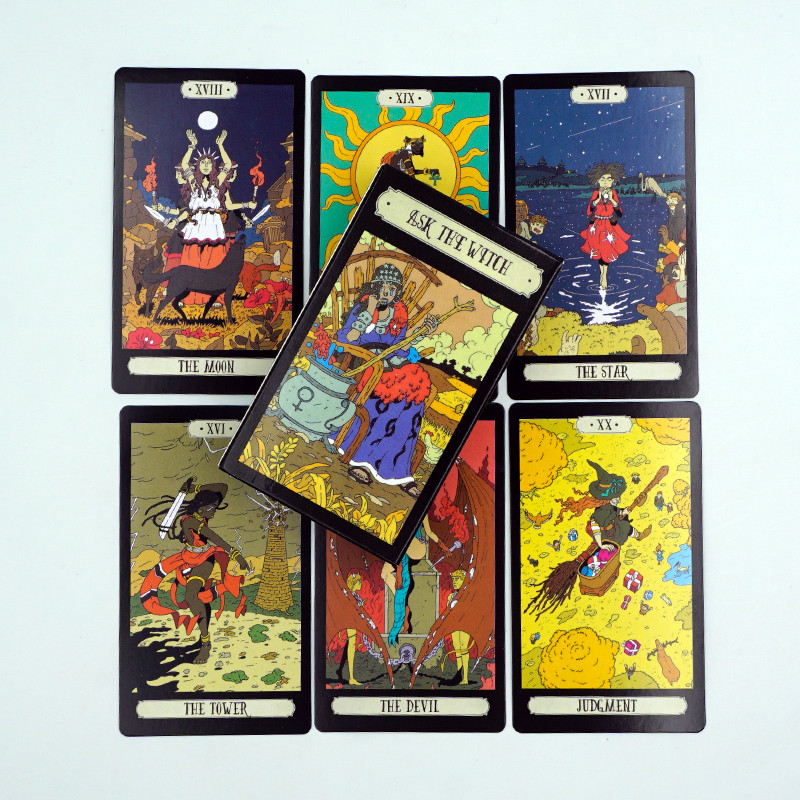 Nõia tarokaardid Alice Imedemaal Taropakk Inglise lauamängud Ennustamine Saatus Kodu Pere meelelahutusmängud