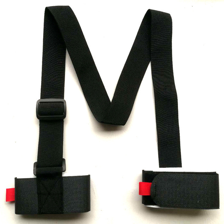 2 vnt. nailoniniai slidinėjimo krepšiai Reguliuojamas slidinėjimo lazdas pečių rankenos laikiklis blakstienų rankenos dirželiai Porterio kabliuko kilpa, apsauganti slidinėjimo lentą