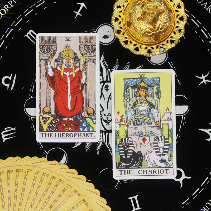 2023 m. Naujas dizainas Aukštos kokybės Taro Neperšlampamos Pašto kortos Likimo būrimas Žaidimo kortos Paslaptingos