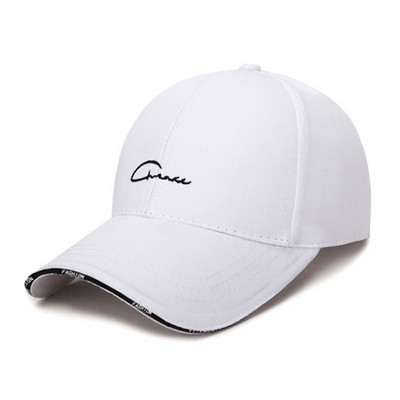 Hat Men and Women Golf Cap Spring and Summer Baseball  Hipster Wild  Black and White Leisure Travel Sun Protection Cap