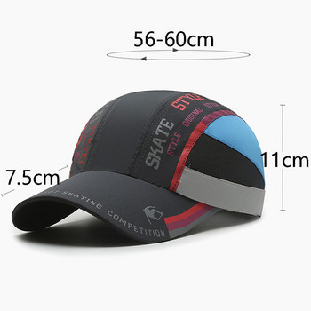 Лятна мъжка висококачествена външна водоустойчива бейзболна шапка Дамска луксозна марка Спортна бързосъхнеща шапка за слънце за бягане Голф Snapback Козирка