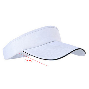 Празна горна шапка с козирка Дамски слънцезащитни шапки Мъжка памучна шапка с гръб Регулируема за бягане Тенис Голф Унисекс