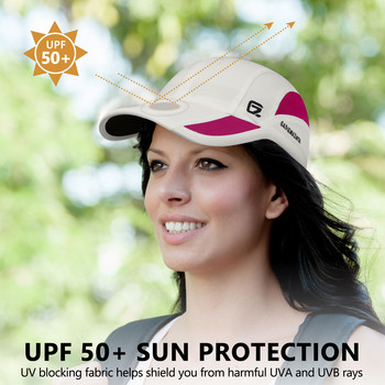 Бързосъхнеща спортна шапка на открито Слънцезащитна охлаждаща дишаща мрежеста унисекс шапка за бейзбол, голф, бягане, риболов, велосипед