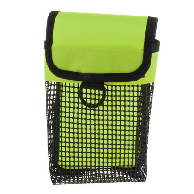 Sunkus nardymo krepšys Nailoninis pirštų ritės ritės maišelis nardymui tinklelio kišenės saugos žymeklio plūduro laikiklis su pasukamu spaustuku