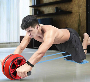 Silent TPR Abdominal Roller Trainer Fitness Equipment Gym Home Exercise Body Building Roller Belly Core Trainer