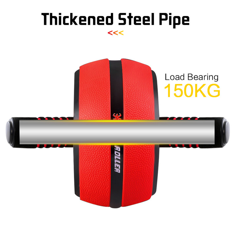 Silent TPR Abdominal Roller Trainer Fitness Equipment Gym Home Exercise Body Building Roller Belly Core Trainer