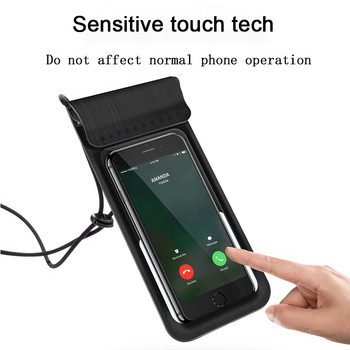 Водоустойчив калъф за калъф за телефон Сензорен екран Мобилен телефон Калъф за ски Суха чанта за гмуркане с каишка за врата за iPhone Xiaomi Samsung Meizu