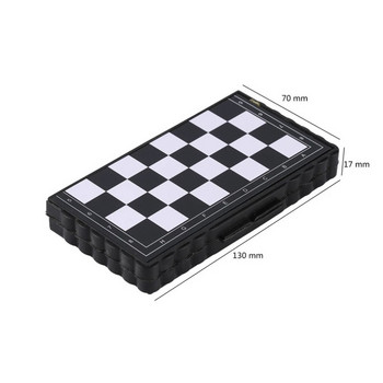 Μίνι σετ σκακιού Πτυσσόμενη πλαστική σκακιέρα Ελαφρύ επιτραπέζιο παιχνίδι Σπίτι Φορητό παιδικό παιχνίδι εξωτερικού χώρου