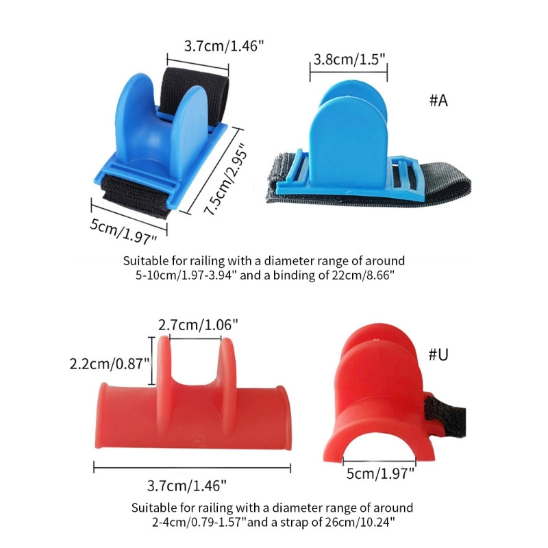 1 tk õngehoidja hoidja peibutis söödahoidja U-kujuline ridvahoidja paadi jaoks mõeldud õngede hoidja kaasaskantavatele tarvikutele