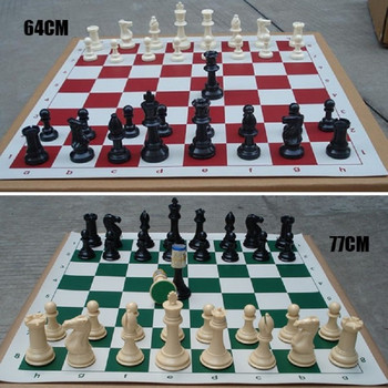 65/75 шахматни фигури от смола с шахматна дъска Шахматен комплект Игри Средновековни шахове с 34см/42см шахматна дъска Настолни игри ajedrez