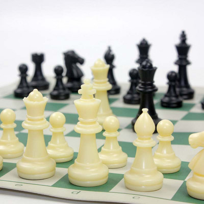 65/75 шахматни фигури от смола с шахматна дъска Шахматен комплект Игри Средновековни шахове с 34см/42см шахматна дъска Настолни игри ajedrez
