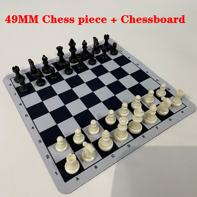 65/75 Resin Chess Pieces With Chess Board Παιχνίδια σετ σκακιού Μεσαιωνικό σετ σκακιού με 34cm/42cm σκακιέρα Επιτραπέζια παιχνίδια ajedrez