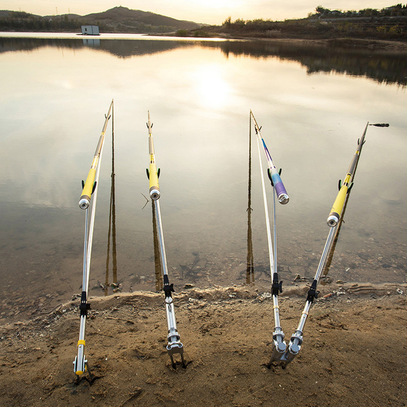 1 vnt meškerės laikiklio stovo stovo laikiklis Reguliuojamas 1,5 m 1,7 m 2,1 m Neslystantis nerūdijančio plieno žieminės žvejybos priedai