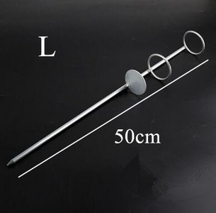 Horgászbot talajtartó rozsdamentes acél állítható betétek Egyszerű konzol horgásztartozékok fém dupla gyűrű beillesztéséhez