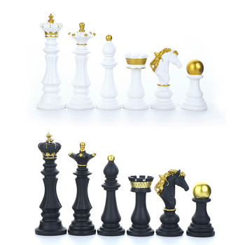 1 τμχ Ρητίνη Πεζάκια Σκακιού Επιτραπέζια Παιχνίδια Αξεσουάρ Διεθνή Σκακιστικά Φιγούρια Ρετρό Διακόσμηση σπιτιού Απλά Μοντέρνα Διακοσμητικά Σκακιού