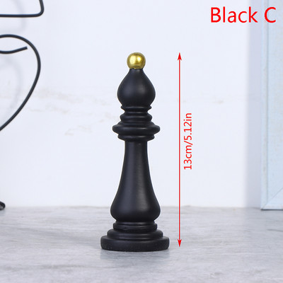 1vnt dervos šachmatų figūrėlės Stalo žaidimų priedai Tarptautinės šachmatų figūrėlės Retro stiliaus namų dekoras Paprasti modernūs šachmatų papuošalai