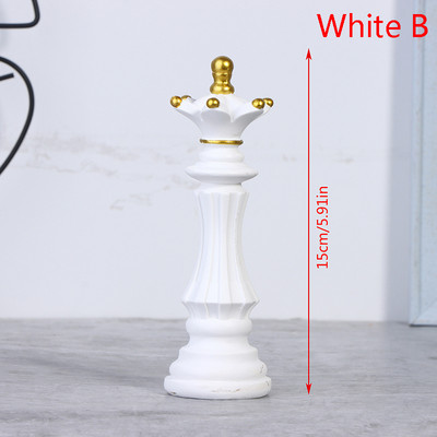 1vnt dervos šachmatų figūrėlės Stalo žaidimų priedai Tarptautinės šachmatų figūrėlės Retro stiliaus namų dekoras Paprasti modernūs šachmatų papuošalai