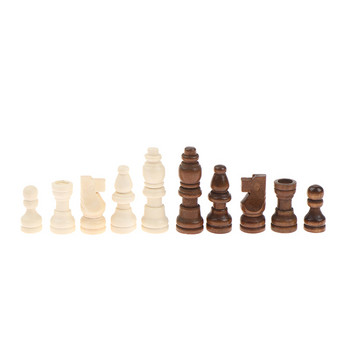Шахматен комплект 2-инчови кралски фигури Шахматна игра Пешки Фигурка Табла Фигури Дървени шахматни фигури Аксесоари за забавление
