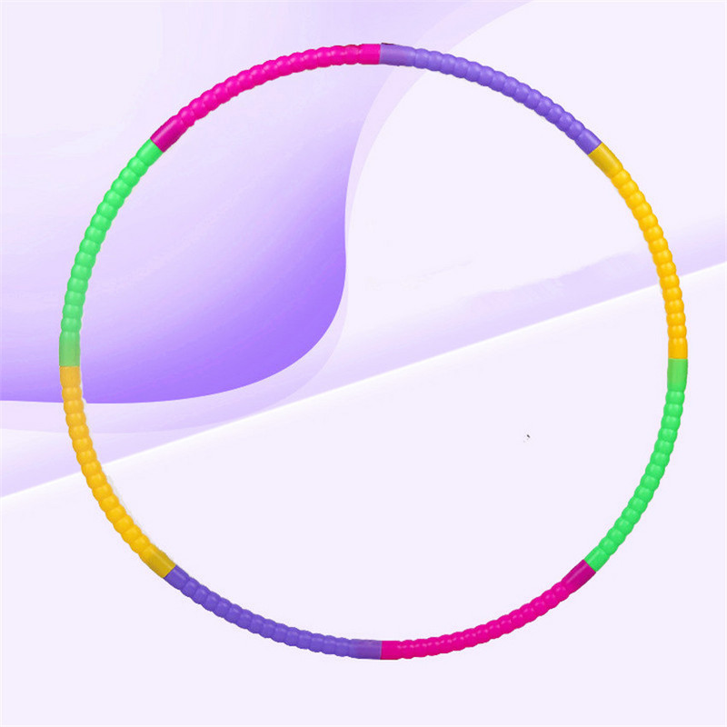 Sport eemaldatav värvirõngas varustus lastele Kaasaskantav harjutus Plastikust Fitnesstreening Hoola Circle Laste parimad kingitused
