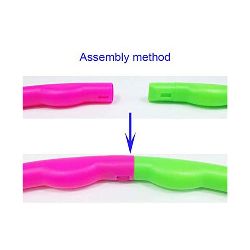 Sport eemaldatav värvirõngas varustus lastele Kaasaskantav harjutus Plastikust Fitnesstreening Hoola Circle Laste parimad kingitused