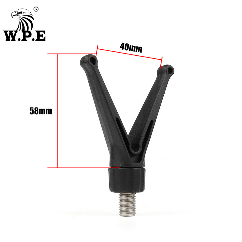 WPE 2tk/partii Karpkala õngeritva tugipea Õngeritva hoidiku hoidik, V-kujuline vardahoidja hoidik karpkala püügitarbed