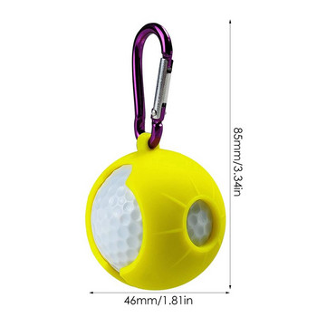 Τσάντα για μπάλα του γκολφ, προστατευτικό κάλυμμα, θήκη από σιλικόνη, Προπόνηση γκολφ, αθλητικά αξεσουάρ, προμήθειες γκολφ, θήκη αποθήκευσης για μπάλα