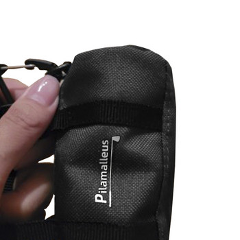 Дамска чанта за топка за мини голф с катарама с цип Череп Полиестер Преносима чанта за съхранение на топка за голф Двойна чанта за топки Модни консумативи за голф