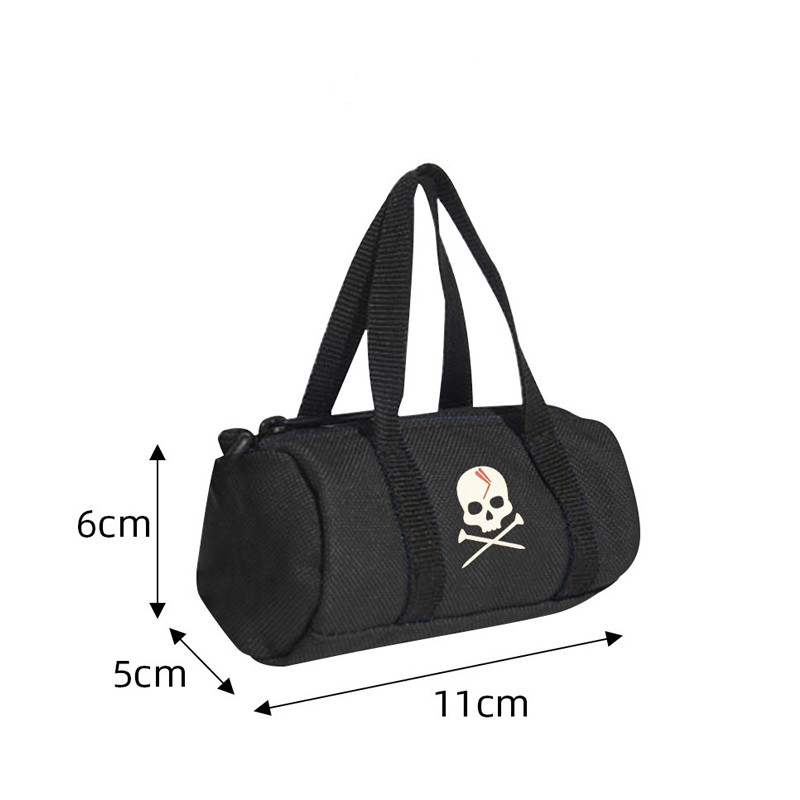 Τσάντα χειρός μίνι γκολφ με πόρπη με φερμουάρ Skull Polyester φορητή αποθήκευση μπάλας γκολφ Τσάντα μόδας προμήθειες γκολφ