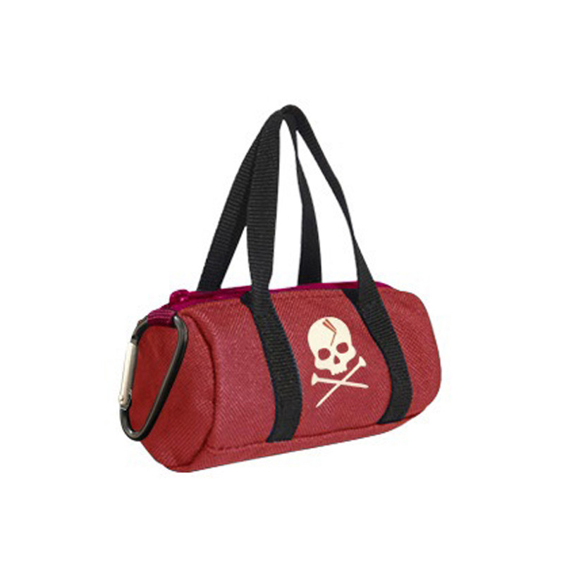 Τσάντα χειρός μίνι γκολφ με πόρπη με φερμουάρ Skull Polyester φορητή αποθήκευση μπάλας γκολφ Τσάντα μόδας προμήθειες γκολφ