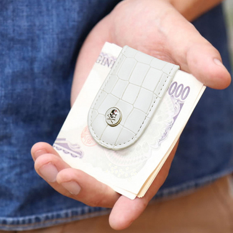 Golfi rahakott Magnetiline mündikott Minimoodne krokodillimustriga PU-nahast kaasaskantav rahatähtede hoidja Unisex golfitarvikud