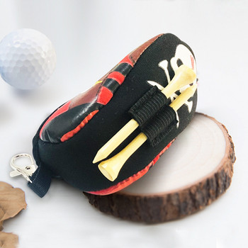 Μίνι τσάντα για μπάλα γκολφ Φορητή μικρή συσκευασία μέσης Θήκη για μπλουζάκι Παπούτσια γκολφ Colorblock Space Βαμβακερή τσάντα μέσης τσάντα πουγκί με καραμπίνερ
