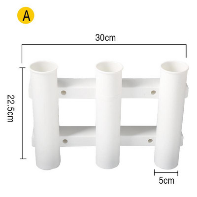 Meškerės laikiklio laikiklis su lizdais Vietą taupantis 3 vamzdžių jungties tvirtinimo kronšteinas sūraus vandens gėlo vandens didmeninei prekybai