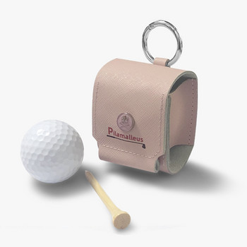 Τσάντα με μπάλα του γκολφ Κρανίο με κουμπιά μαγνήτη καραμπίνερ 1 μπάλας επάνω δερμάτινο φορητό αξεσουάρ γκολφ Mini Golf Wasit Bag