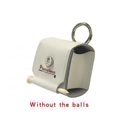 Golfi pallikoti pealuu koos karabiiniga magnetnupuga, hoidke 1 palli pealmise kihiga nahast kaasaskantavad golfitarvikud Minigolfi pesukott